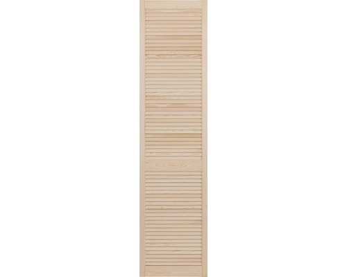 Holztür mit Lamellen