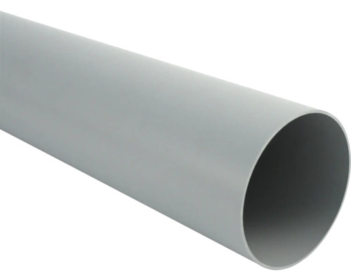 Marley Fallrohr Kunststoff rund Fenstergrau RAL 7040 Ø 53 mm L= 2000 mm Graues Kunststoffrohr