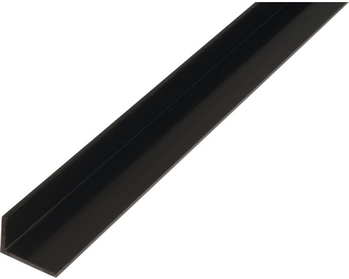 Winkelprofil PVC schwarz 40 x 10 x 2 mm 2,0 mm , 2,6 m Winkelprofil aus Kunststoff