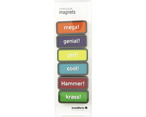 Trendform Expression Kühlschrankmagnete mit deutschen Ausdrücken