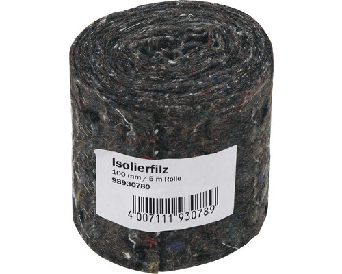 Wickelfilz 100mm x 5m Isolierfilz Rolle, 100 mm dick, 5 m lang