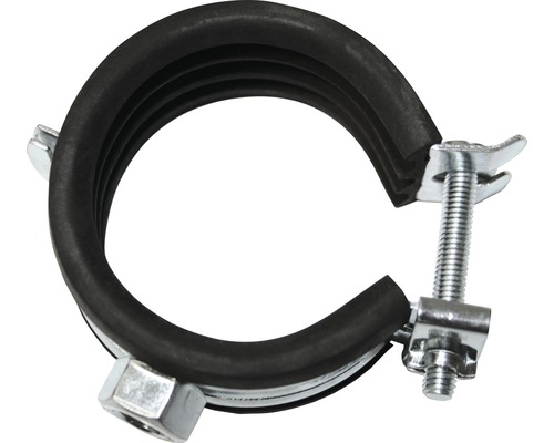 Rohrschelle easypress 1 1/4" verzinkt, 15 Stück Rohrschelle mit Gummieinlage zur Befestigung von Rohren