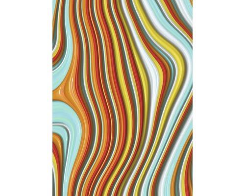 Infrarot Bildheizung Motiv 8026311 100x80 cm 780 Watt Abstraktes Muster mit wellenförmigen Linien