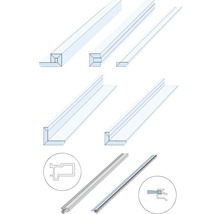 Knauf Zargenlose Türlaibung für Glastürblatt Fertigwanddicke 150 mm Pocket Kit Schiebetürsystem-thumb-0