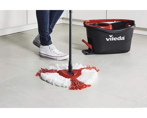 Mopp Vileda Easy Wring & Clean Turbo grau/rot - Bild 10 von 12