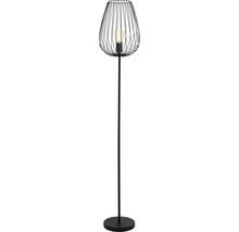 Stehlampe mit Lampenschirm aus Metalldraht