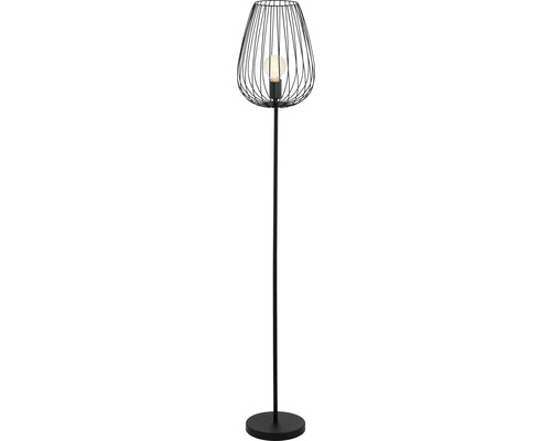 Stehlampe mit Lampenschirm aus Metalldraht