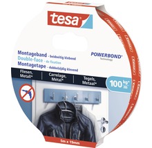 Tesa Montageband für Fliesen und Metall, 5 Meter mal 19 Millimeter