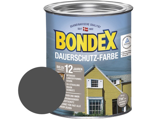 Dauerschutz-Farbe Bondex schiefer 750 ml