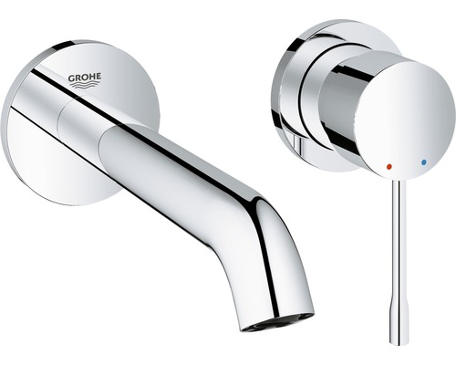 Unterputz-Waschtischarmatur Grohe Essense Neu ohne Grundkörper 19408001 chrom Grohe Logo Armatur für Waschtische zur Wandmontage