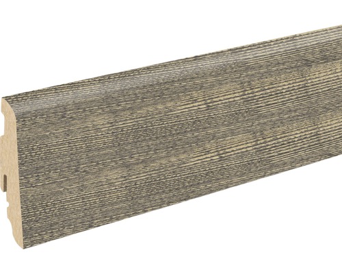 SKANDOR Sockelleiste Pensacola Eiche FU060L 19 x 58 x 2400 mm Sockelleiste mit Holzstruktur