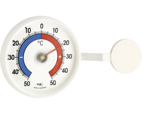Sporgo 8 Stück Fensterthermometer – Selbstklebende Analog-Thermometer Für Draußen, Weiß Und Wetterfest