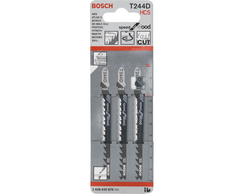 Bosch Stichsägeblätter Set T244D, geeignet für Holz