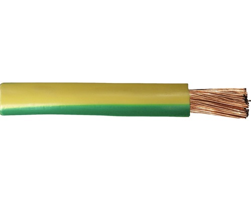 EBROM Aderleitung Erdungskabel H07V-K 1x16 Mm² – 20 M Grün/gelb, Flexibel Feindrähtig
