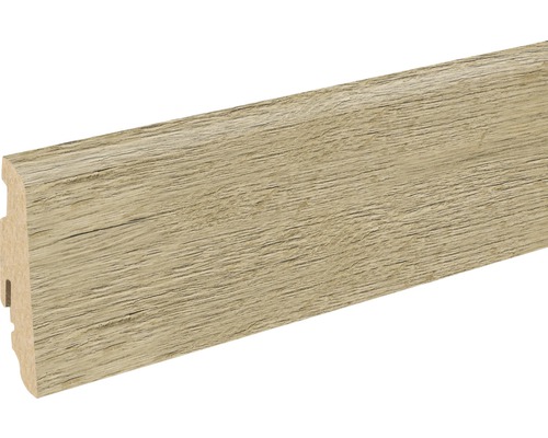 SKANDOR Sockelleiste Halifax Eiche FU060L 19 x 58 x 2400 mm Sockelleiste aus Holz