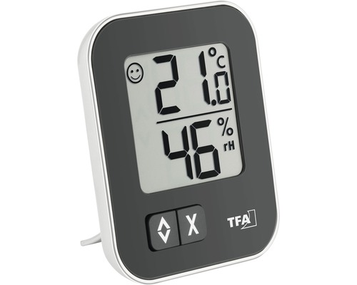 Digitales Thermo-Hygrometer zur Messung von Temperatur und Luftfeuchtigkeit im Innenbereich.
