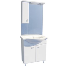 Badezimmermöbelset mit Waschbecken, Spiegelschrank und Unterschrank