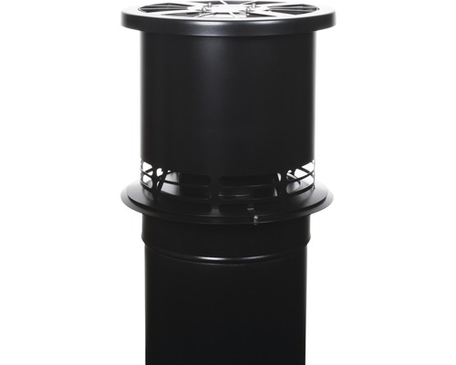 Schornstein-Abzug Optimierer Aduro Draft Optimizer schwarz Schornsteinaufsatz aus Metall