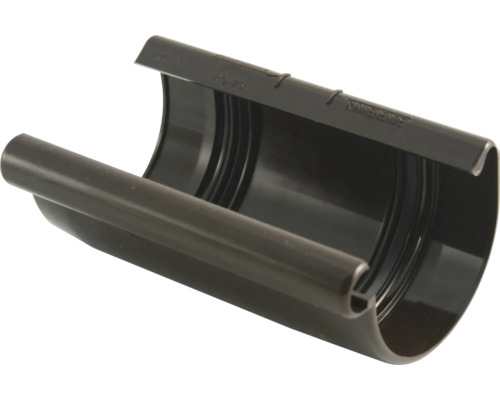 Marley Rinnenschale Kunststoff halbrund Schokoladenbraun RAL 8017 NW 75 mm Dachrinnenverbinder aus Kunststoff