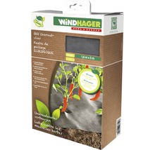 Verpackung einer Unkrautvliesrolle von Windhager, Größe 1,6 Meter mal 5 Meter
