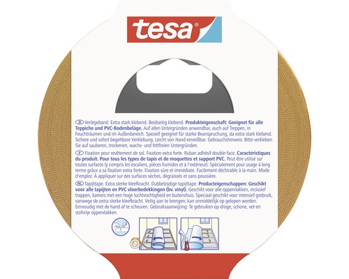 Tesa Teppichklebeband für die Verlegung von Teppichen und PVC-Bodenbelägen