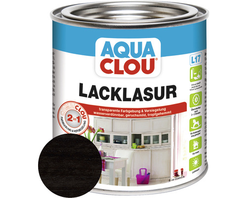 AQUACLOU Lack-Lasur Combi Aqua L17 kastanienbraun 375 ml Aqua Clou Lacklasur Farblack Dose