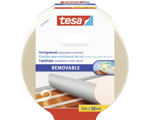 Tesa Verlegeband rückstandsfrei entfernbar 50 mm x 25 m Tesa Verlegeband rückstandsfrei entfernbar 50 mm x 25 m