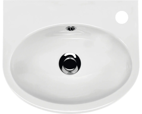 Handwaschbecken Cersanit Parva oval 40x32 cm weiß-0