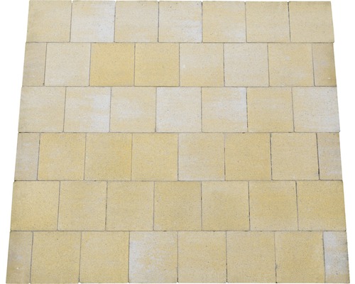 Flairstone Beton Pflaster natur gelb 15,4 x 17,3 cm