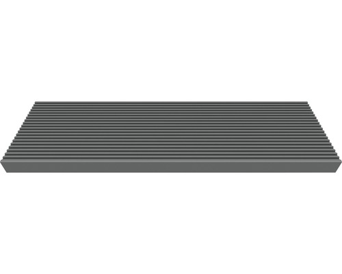 Einzelstufe für Außentreppe Pertura Tallis Trimax anthrazit 80x22x4 cm Geriffelte Matte für den Boden