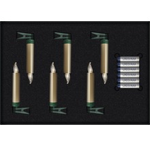 Set mit drei kabellosen Christbaumkerzen inklusive Batterien