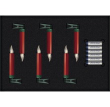 Batteriebetriebene Kerzen mit Halteclips und Batterien