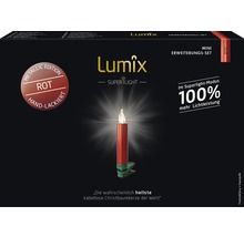 Lumix Christbaumkerze Mini Erweiterungsset in roter Metallic Edition