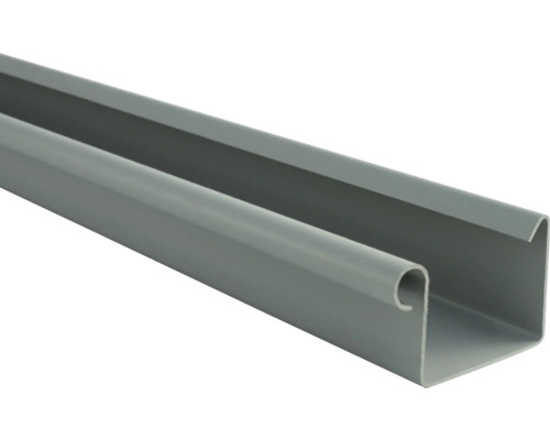 Marley Kastenrinne Kunststoff eckig Fenstergrau RAL 7040 NW 70 mm 2000 mm Installationskanal aus Kunststoff