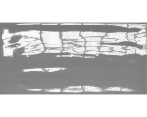 Steingut Wandfliese Loft 10,0x20,0 cm grau glänzend