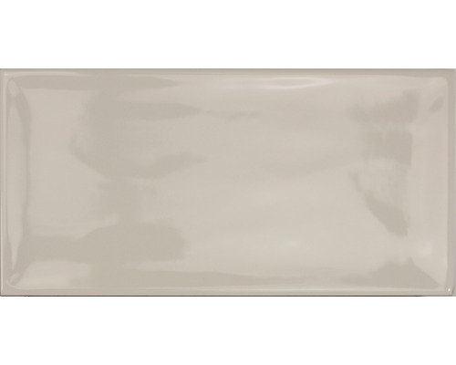 Steingut Wandfliese Loft 10,0x20,0 cm creme glänzend