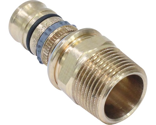 Übergansnippel Geberit Mepla 26mm x3/4" AG Messingfitting mit Gewinde