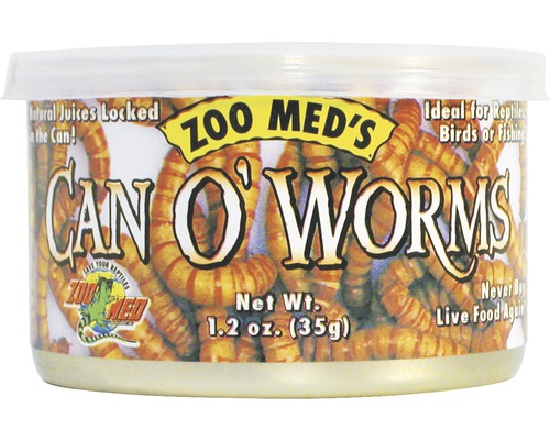 Konservierte Mehlwürmer ZOO MED Can O' Worms (300 worms/can) 35 g