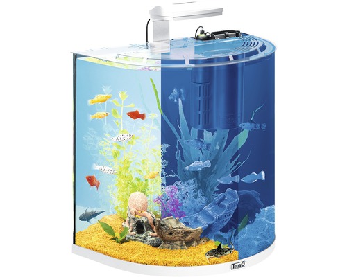 Aquarium Tetra ExplorerLine 30 l mit LED-Beleuchtung, Futter, Filter, Wasseraufbereiter ohne Unterschrank weiß-0