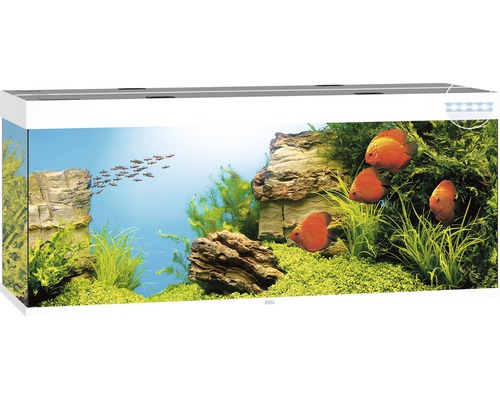 Aquarium JUWEL Rio 450 mit LED-Beleuchtung, Pumpe, Filter, Heizer ohne Unterschrank weiß