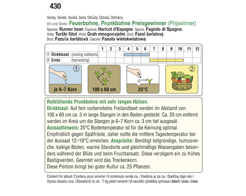 Informationen zum Anbau von Feuerbohnen