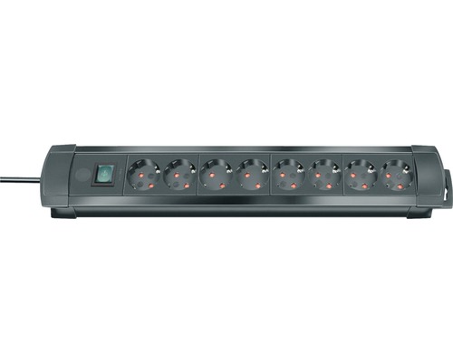 Steckdosenleiste Brennenstuhl® Premium-Line 8-fach, mit Schalter, schwarz
