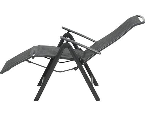 Verstellbarer Liegestuhl mit Armlehnen für den Garten