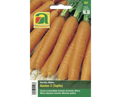 Gemüsesamen Austrosaat Karotte 'Nantes 2' Topfix