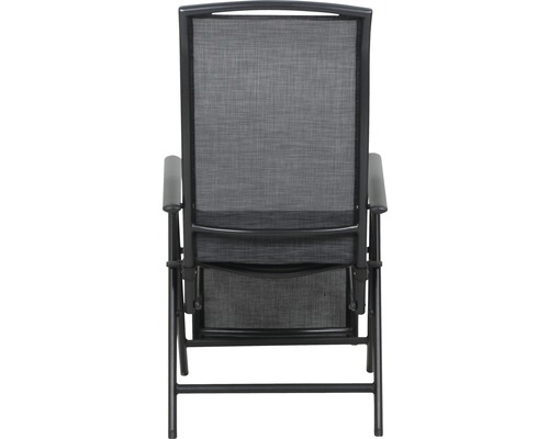 Gartensessel mit Textilbespannung, verstellbarer Rückenlehne und Armlehnen