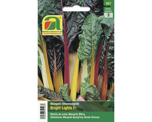 Gemüsesamen Austrosaat Mangold 'Bright Lights'