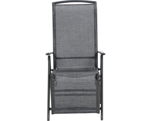 Gartensessel mit verstellbarer Rückenlehne und Textilbespannung