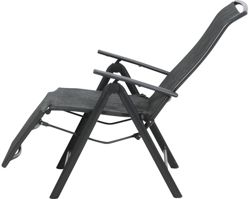 Verstellbarer Gartenstuhl mit Armlehnen