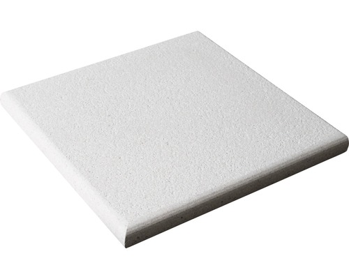 Beton Terrassenplatte White mit 2 SOFTLINE®-Kanten 40x40x3,7 cm