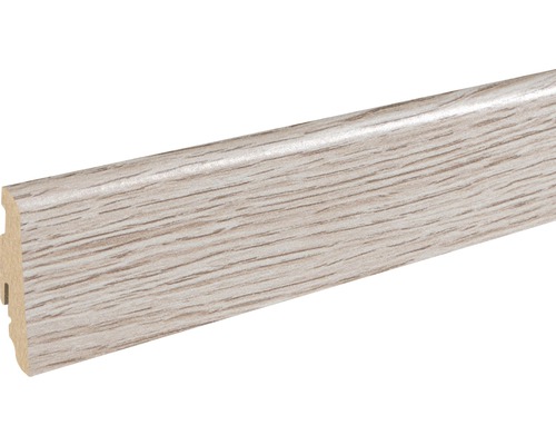 SKANDOR Sockelleiste Eiche Sherwood FOEI158 FU060L 19 x 58 x 2400 mm Sockelleiste mit Holzstruktur
